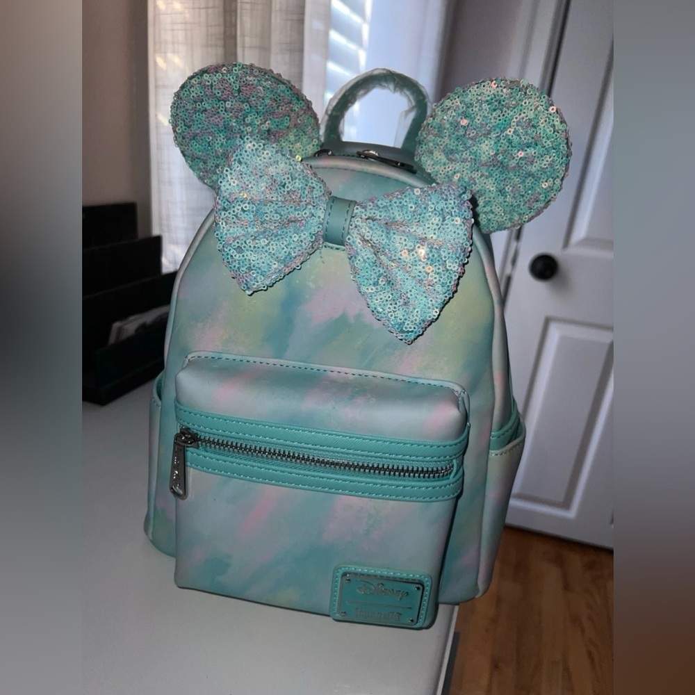 Loungefly Disney Minnie Mouse Sequin Bow Mini Backpack - BoxLunch Exclusive